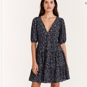 Xirena Nissa Dress Cotton Night Mini Dress Pockets Med